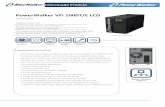 PowerWalker VFI 1000T/E LCD - Distribuidor de Produtos ... · UPS online com design de dupla conversão, PowerWalker VFI 1000T/E LCD fornece proteção global e consistente aos seus