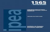 SANEAMENTO BÁSICO NO BRASIL: DESENHO INSTITUCIONAL E ...repositorio.ipea.gov.br/bitstream/11058/1338/1/TD_1565.pdf · Para os serviços de saneamento básico, a edição de uma nova