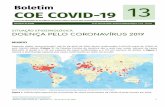 DOENÇA PELO CORONAVÍRUS 2019 · 2020-04-21 · Boletim COE COVID-19 – Número 13 – 20 de abril de 2020 1 Tabela 1: Total de casos conﬁrmados, óbitos, letalidade e mortalidade