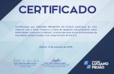 Certificamos que ADRIANA BRANDÃO DE PAULO participou do ... · do Cine Infância com o filme "Criança, a Alma do Negócio: Documentário sobre Publicidade, Consumo e Infância",