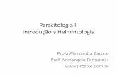 Parasitologia II Introdução a Helmintologiaprofbio.com.br/aulas/parasito2_01.pdf · –Presença de estruturas sensoriais ao nível das ventosas. •Sistema digestório: –Formado