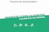 Percepção sobre os direitos humanos no Brasil · em cada 7 brasileiros (15%) faz associações negativas, entendendo direitos humanos como privilégios de grupos restritos (infratores