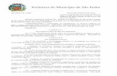 Prefeitura do Município de São Pedro · 2017-09-25 · Prefeitura do Município de São Pedro DECRETO Nº 5.490 DE 20 DE MARÇO DE 2013. “Institui o Regulamento dos Serviços