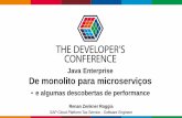 Java Enterprise De monolito para microserviços · 2019/07/18  · De monolito para microserviços-e algumas descobertas de performance ... Globalcode –Open4education O que vocês