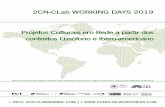 2CN-CLab WORKING DAYS 2019 Projetos Culturais em Rede a … · 2019-03-02 · discussão de um total de três documentos (a Agenda 21 da cultura, a CCI e a Agenda 2030 para o Desenvolvimento