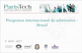 Programa internacional de admissões - Brasil · industrial - Ciência e engenharia dos materiais – Engenharia mecânica - Engenharia offshore - Arquitetura naval - Engenharia civil