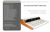 Consoles de Áudio Teletronix Instruções para montagem dos ...€¦ · Ligação dos conectores do MICROFONE 04 (com Processador de Microfone ou Gerador de Efeitos) CONECTOR 2 Malha