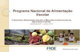 Programa Nacional de Alimentação Escolar · Fonte: SIGPC/FNDE -24/4/15 Ministério da Educação Divisão de Desenvolvimento da Agricultura Familiar - DIDAF Coordenação Geral