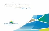 MINISTÉRIO DE - Eletrobrascgtee.gov.br/files/demonstracoesfinanceiras2017.pdf · 2018-04-27 · 2017-2021, elaborado em 2016, com a implementação de ações propostas para o cenário