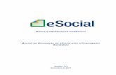 Manual de Orientação do eSocial para o Empregador Domésticoagencialarfeliz.com.br › add › ManualE-social › Manual_de_Orientacao… · Manual do Empregador Doméstico –