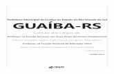 Prefeitura Municipal de Guaíba do Estado do Rio Grande do ... · DADOS DA OBRA Título da obra: Prefeitura Municipal de Guaíba do Estado do Rio Grande do Sul Cargo: Fiscal de Tributos