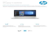 HP Laptop 15-dw2023nlmicro-edge. Progettato per of frir ti il massimo in ogni situazione, il laptop HP da 39,6 cm (15.6”) garantisce prestazioni af fidabili e un ampio display per