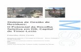 Sistema de Gestão de Resíduos: O Potencial da Recolha Seletiva em Díli, Capital de ... · 2019-06-06 · Sistema de Gestão de Resíduos: O Potencial da Recolha Seletiva em Díli,