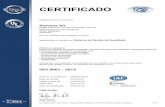 CERTIFICADO - Siemens · 2019-04-08 · Anexo ao certificado N.° de registo 000656 QM15 Siemens AG Digital Industries, Process Automation (DI PA) Östliche Rheinbrückenstraße 50