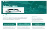 MAIS PRODUTIVIDADE MAIS CONFIABILIDADE MAIS SUPORTE · A Mach 500 é mais que uma solução de jato de água — ela é uma solução completa. Com tecnologia e suporte exclusivos,