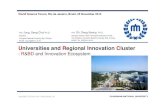 ABC – Academia Brasileira de Ciências - Universities and Regional … · Universities and Regional Innovation Cluster: R&BD and Innovation Ecosystem World Science Forum, Rio de
