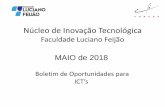 Núcleo de Inovação Tecnológica...ICT’s MAIO de 2018. Núcleo de Inovação Tecnológica Faculdade Luciano Feijão ... • OBJETIVO: a promoção e o desenvolvimento de ações,