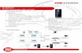 Cabo de rede Residente 1 Switch DS-KD8102-V Módulo …...Compatibilidade com leitoras de cartões Suplemento de luz visível autoadaptativo Funções de vídeo e áudio Vigilância