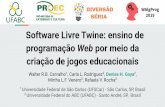 Software Livre Twine: ensino de programação Web por meio ...walgprog.gp.utfpr.edu.br/assets/files/presentations/S1A1-presentatio… · 1a UI Introdução a narrativas interativas,