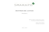 ROTINA DE LOTES - SMARAPD · Com este manual demonstraremos onde serão aplicadas as regras da rotina de lotes para que possamos também aplicar os requisitos exigidos pela lei complementar