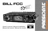 Manual President Bill FCC V1.03 ()cbradio.nl/president/Manual_President_Bill_USA_v1.03_ENG_FR_ESP.… · be necessary to insert a 24/12 volt converter (type CV 24/12 PRESIDENT) into