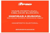 MAIS PORTUGAL, MELHOR EUROPA€¦ · educação e formação (Erasmus +), da oportunidade de primeiro emprego (rede Eures) e do voluntariado (o novo Corpo Europeu de Solidariedade).