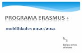 PROGRAMA ERASMUS - ULisboa€¦ · MOBILIDADE ERASMUS ESTUDOS normas de carácter geral O período de estudos no estrangeiro deve ser consecutivo, e não pode ser inferior a 3 meses