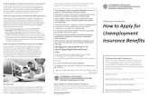 To Massachusetts Workers: How to Apply for to Apply for...This pamphlet includes important information on how to apply for Unemployment Insurance benefits. Este folleto contiene información