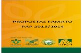 PROPOSTAS FAMATO PAP 2013/2014 · 2013-03-12 · subsidiar as discussões e a elaboração do Plano Agrícola Pecuário 2013/2014, apresentamos abaixo as propostas da Federação