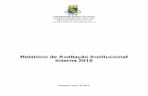 Relatório de Avaliação Institucional Interna 2018 · 2019-03-29 · 1.3 Planejamento Estratégico e Autoavaliação ... Portaria MEC nº 2.777 de 27/09/2002, publicada em 30/09/2002.