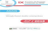 Anais - IX Encontro de Pesquisa e Extensão do …...7 Anais - IX Encontro de Pesquisa e Extensão do Grupo Música e Educação - MusE, v. 1, n.1, (2019) Conselho Editorial Prof.