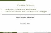 Projetos Elétricos Esquemas Unifilares e …engenharias.net.br/wp-content/uploads/2016/09/Aula-5...Evandro Junior Rodrigues 02/12/2016 1 / 31 Projetos Elétricos • Esquemas Unifilares