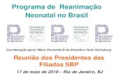 Programa de Reanimação Neonatal no Brasil · 2019-05-27 · Programa de Reanimação Neonatal no Brasil 17 de maio de 2019 ... neonatal até abril de 2019 Ciclo Médicos Prof. Saúde
