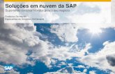 Soluções em nuvem da SAP - Trade One Brasil...Soluções em nuvem da SAP Suportando cenários híbridos para o seu negócio Frederico De Marchi Especialista de Soluções OnDemand