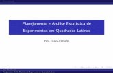 Planejamento e Análise Estatística de Experimentos …cnaber/aula_Intro_QL.pdfPlanejamento e An alise Estat stica de Experimentos em Quadrados Latinos Contextualiza˘c~ao PQL: caracter