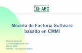 Modelo de Factoría Software basado en CMMI · Modelo de Fábricas de Software basado en CMMI. ESTRUCTURA DEL MODELO: Los Niveles Capacidad del Proceso. Proceso informal e impredecible
