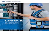 LanTEK IV - IDEAL Networks · 2020-01-09 · LanTEK IV Módulos de Link Permanente (VisiLINQ™) Para testar e certificar cabeamentos UTP/STP Cat5e/6/6A/8.1 do patch-panel até a