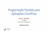 Programação Paralela para Aplicações Científicascelso/worcap/Worcap-2019.pdf · 2019-09-18 · • Na maior parte, de interesse puramente acadêmico • Na prática: ... •Mercados