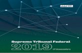 Relatório - STF 2019 - 1º Semestre - Miolo - 18x25cmSupremo Tribunal Federal Ministro Dias Toffoli (23-10-2009), Presidente Ministro Luiz Fux (3-3-2011), Vice-Presidente Ministro