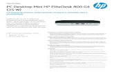 (35 W) PC Desktop Mini HP EliteDesk 800 G4 · Folha de Dados PC Desktop Mini HP EliteDesk 800 G4 (35 W) Incrivelmente potente, extremamente compacto e otimizado para a produtividade