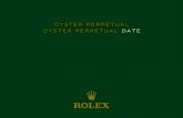 OYSTER PERPETUAL OYSTER PERPETUAL DATE - Rolex · marco na definição de um estilo universal e atemporal que os transformaram em ícones de um estilo de vida. A caixa Oyster, com