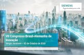 VII Congresso Brasil-Alemanha de Inovação CBAI2019... · 2019-11-05 · Seleção das primeiras soluções digitais (lançadas, em pré-visualização ou estudos de caso) •Aplicação