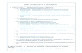 Lista de Serviços e Atividades...Programas De Computação E Bancos De Dados (ALÍQUOTA: 5%) 1.08 - Planejamento, Confecção, Manutenção E Atualização De Páginas Eletrônicas