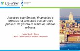 Aspectos econômicos, financeiros e tarifários na ... › home › 2019 › 09 › portugal … · Aspectos econômicos, financeiros e tarifários na prestação dos serviços públicos