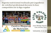 Ingesta nutricional realizada por jugadoras de voleibol ... › imagenes › documentacion › ficher... · voleibol profesional de la superliga española durante 17 semanas de entrenamiento