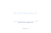 SERVICIO DE GERIATRIA - SEGG para la SEGG 2014.pdf · 2.- SERVICIO DE GERIATRIA. El Servicio de Geriatría del HGUGM secreó en Marzo de 1995, dotado de 8 camas de agudos, interconsulta