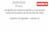 Apresentação do PowerPoint · 2020-04-30 · Em 1907 foi realizado o 1° censo industrial do Brasil, indicando a existência de pouco mais de 3.000 empresas. O 2° censo, em 1920,