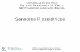 Sensores Piezelétricos€¦ · 17 SEM5921 - Instrumentação e Sistemas de Medidas Daniel Varela Magalhães & Leopoldo P.R. de Oliveira Onde: •q carga (C ou pC) •S z Sensibilidade