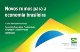 Novos rumos para a economia brasileira - Governo do Brasil€¦ · Novos rumos para a economia brasileira Carlos Alexandre Da Costa Secretário Especial de Produtividade, Emprego