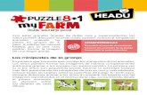 Los minipuzles de la granja - HEADU › uploads › docs › IT20867-PDF-1.pdf · animales uniendo las piezas en grupos de 4; pero, si utilizan las mismas tarjetas por la otra cara,
